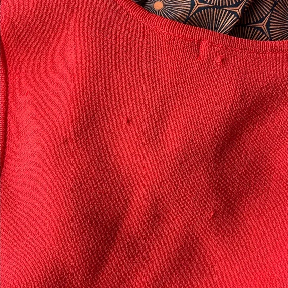 Anthropologie Flatwhite Sleeveless Squareneck Flower Printed Knit Dress XL NEW - Picture 9 of 9